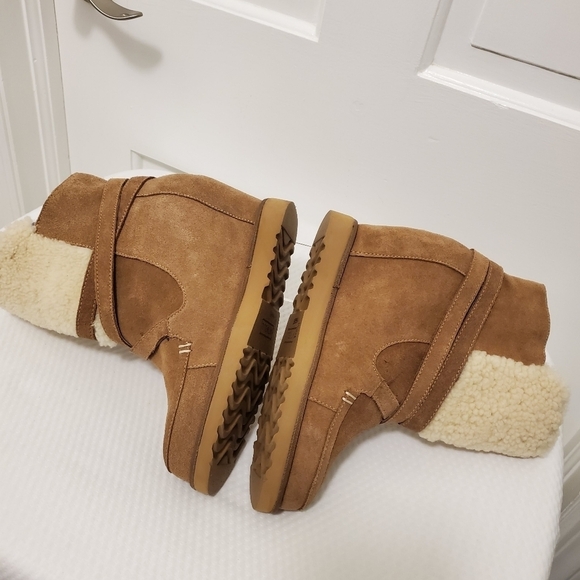 Atwell Crawford Wedge Booties Size 8, Casual, Stylish, Warm, Light Brown - Picture 4 of 13